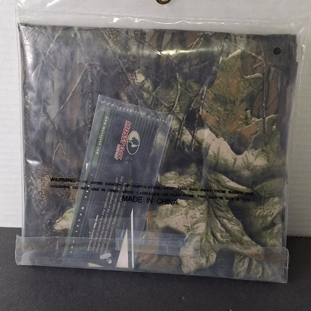 Mossy Oak Rain Jacket Lightweight PVC Poncho One Size With Hood Camouflage - Picture 4 of 4
